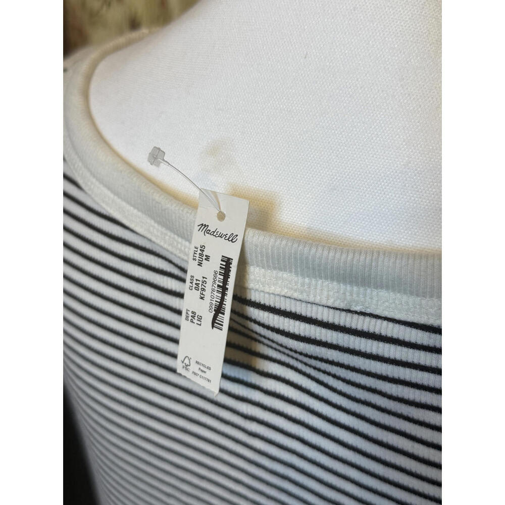 NWT! Madewell Women's Brightside High-Neck Rib Tank Top Size Medium - Picture 4 of 6